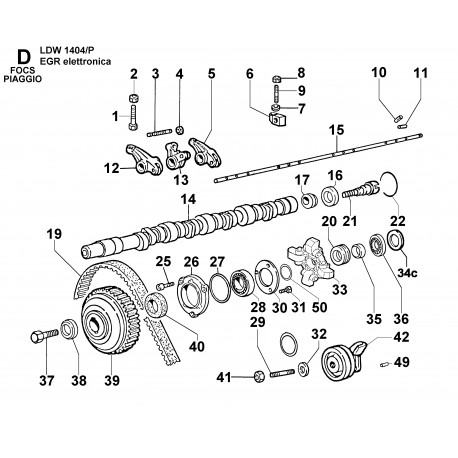 LDW 1404-P EGR ET - DISTRIBUZIONE/REGOLATORE DI GIRI (D)