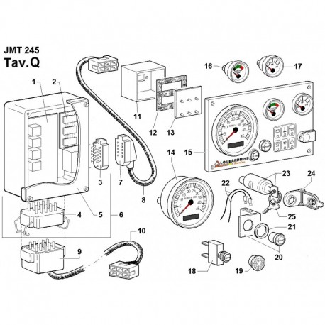 QUADRETTO E CABLAGGIO LDW 245 JMT