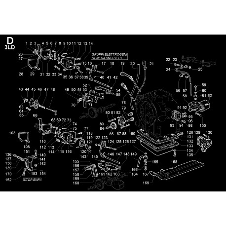 3LD 450 - COMANDI/CIRCUITO LUBRIFICAZIONE - D
