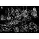 6LD 400-C - BIELLA/PISTONE/CILINDRO/ALBERO GOM./VOLANO/BASAMENTO/FLANGIATURA/PIEDI (B)