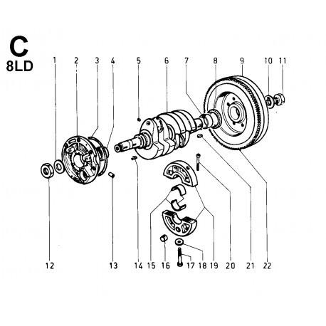 8LD 600-2 - ALBERO GOM./SUPPORTI ALBERO GOM./VOLANO (C)