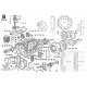 11LD 626-3 - BIELLA/PISTONE/CILINDRO/ALBERO GOM./VOLANO/BASAMENTO/FLANGIATURA/PIEDI (B)